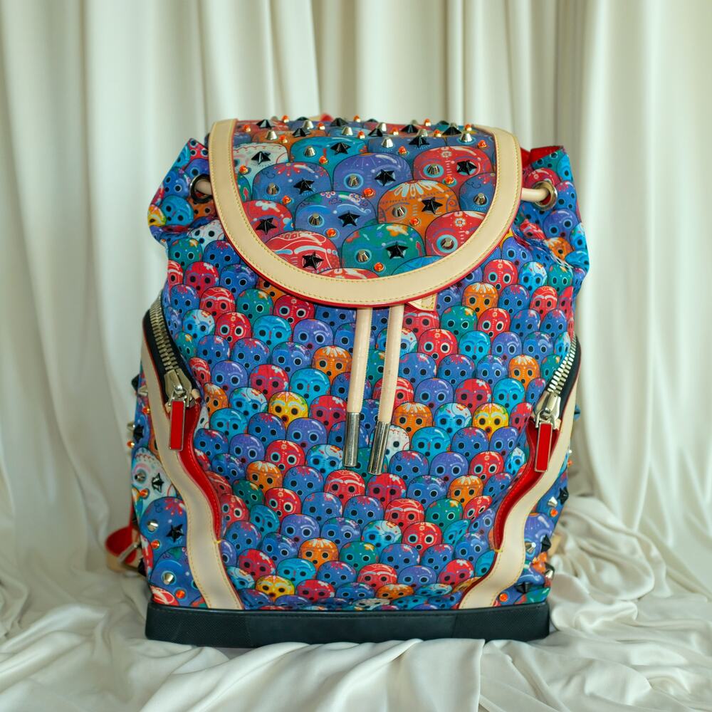 Christian Louboutin Explorafunk Backpack Day of The Dead Print, Limited Edition